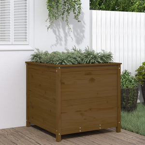 Fioriera da Giardino Miele 82,5x82,5x78 cm Legno Massello Pino