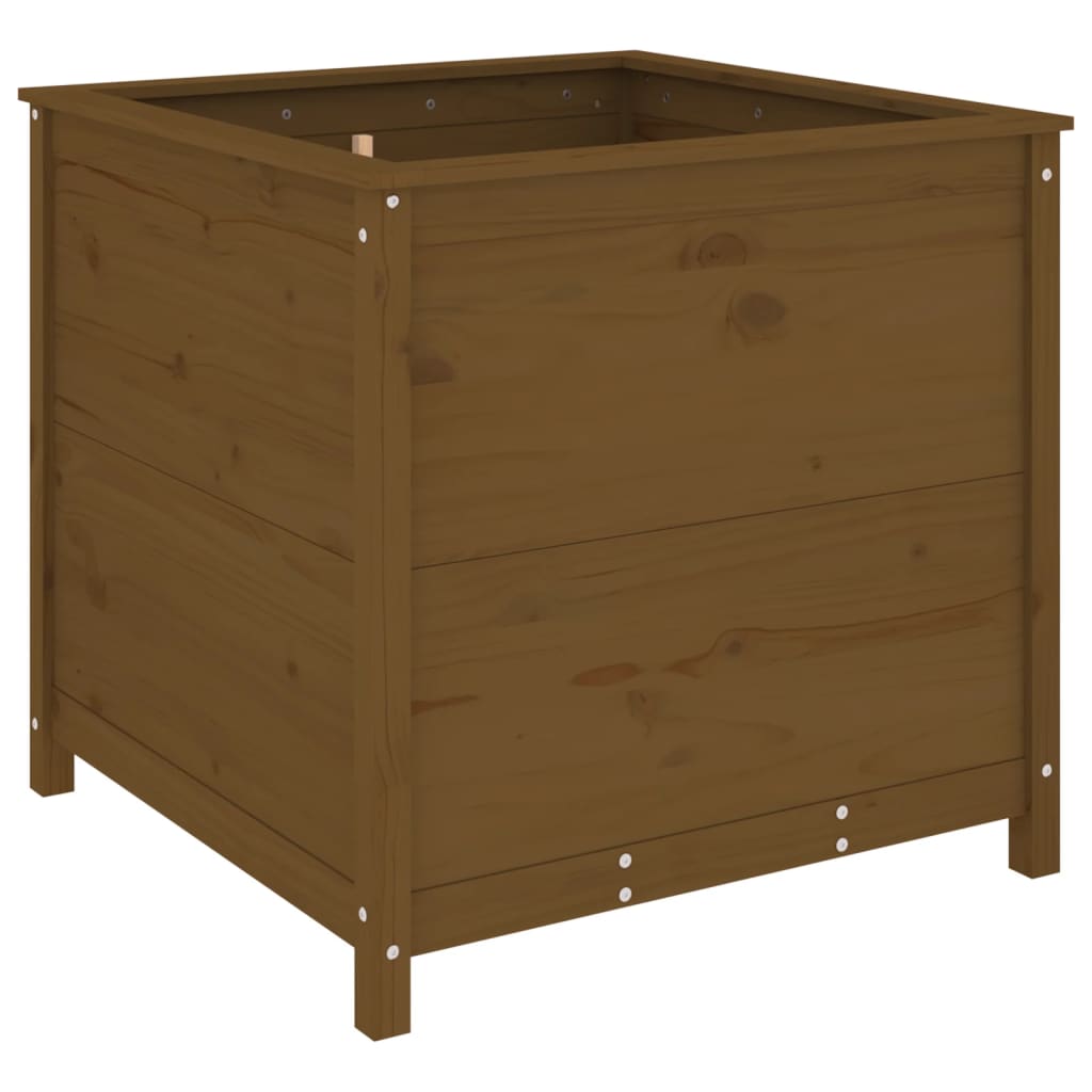 Fioriera da Giardino Miele 82,5x82,5x78 cm Legno Massello Pino