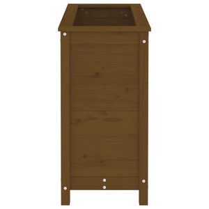 Fioriera da Giardino Miele 82,5x40x78 cm Legno Massello di Pino