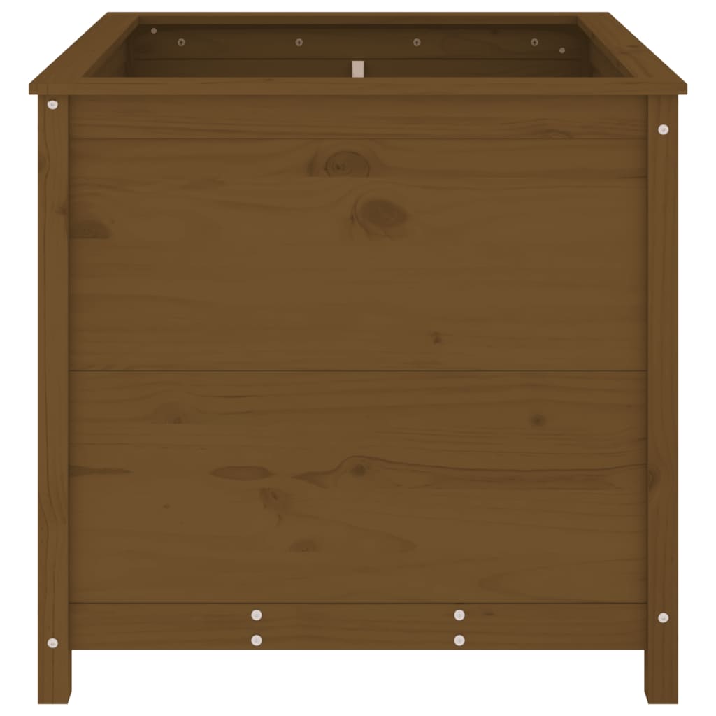 Fioriera da Giardino Miele 82,5x82,5x78 cm Legno Massello Pino