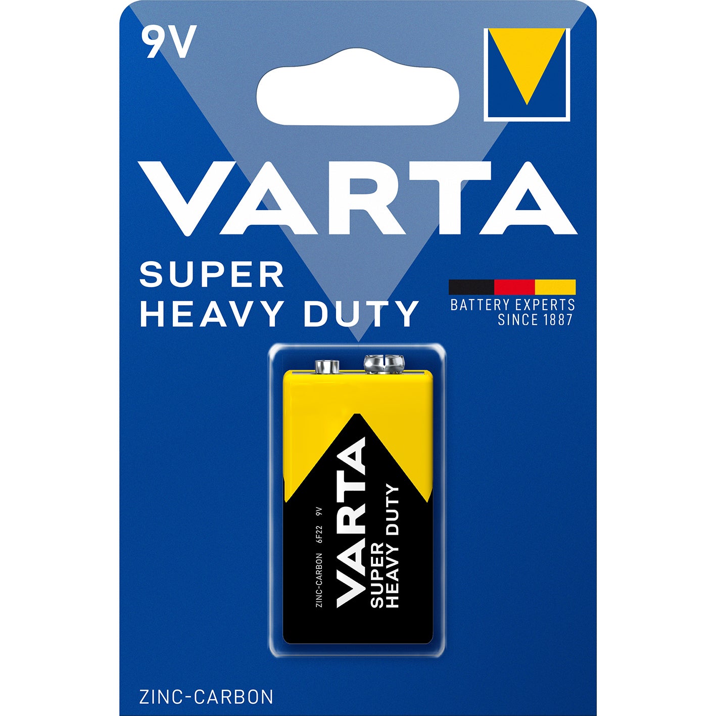 VARTA SUPERLIFE ZINCO 9V            BL.1PZ  BL 10,0