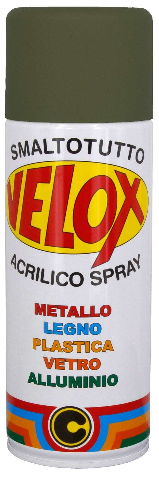 6pz velox spray acrilico verde militare opaco/scuro ral 6003 99116