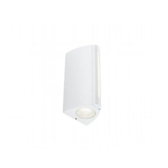 Applique Esterno Moderna Vision Alluminio E Termoplastica Bianco Led 8+4W 4000K