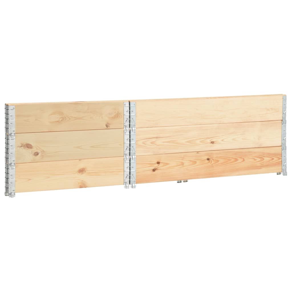 Fioriere Rialzate 3 pz 100x150 cm in Legno Massello di Pino