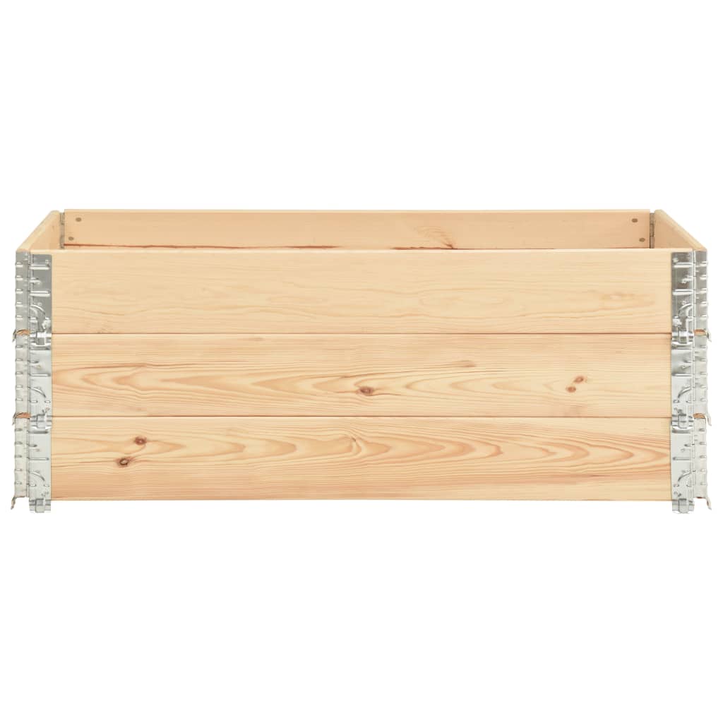 Fioriere Rialzate 3 pz 50x150 cm in Legno Massello di Pino