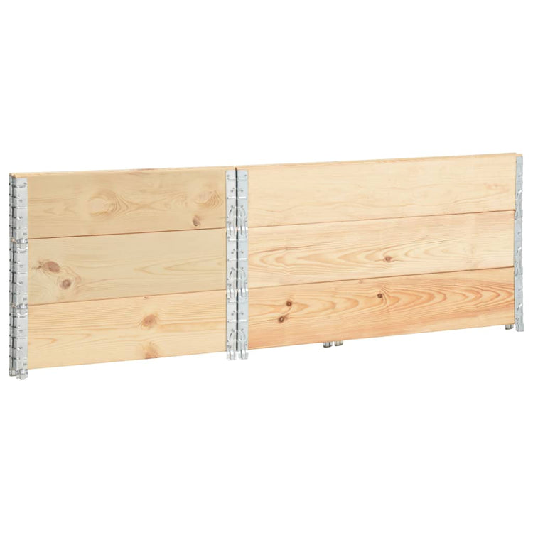 Fioriere Rialzate 3 pz 80x120 cm in Legno Massello di Pino