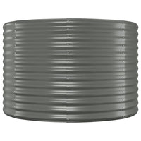 Vaso per Giardino Acciaio Verniciato a Polvere 175x100x68cm Grigio