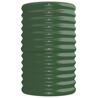 Vaso per Giardino Acciaio Verniciato a Polvere 224x40x68 cm Verde