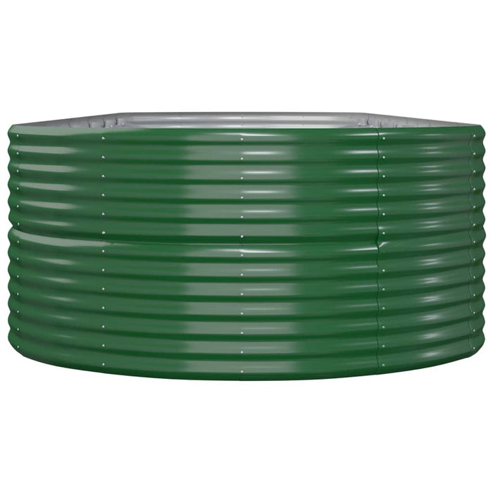 Vaso per Giardino Acciaio Verniciato a Polvere 510x140x68 cm Verde