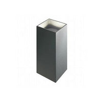 Applique Da Esterno Moderna Tower Alluminio E Vetro Grigio Led 6,6W 4000K