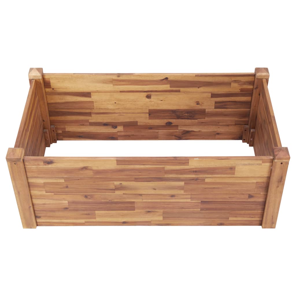 Vaso Rialzato da Giardino 110x60x44 cm Legno Massello d'Acacia