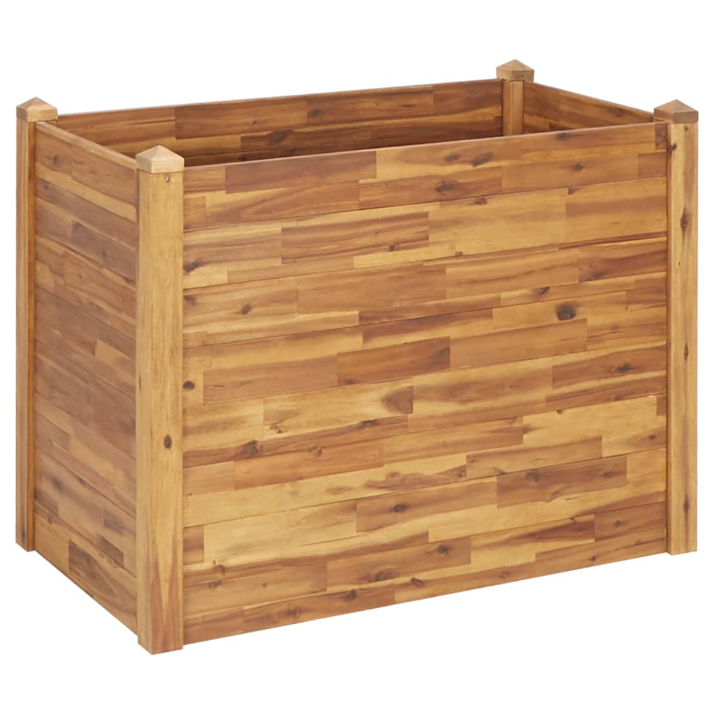 Vaso Rialzato da Giardino 110x60x84 cm Legno Massello d'Acacia