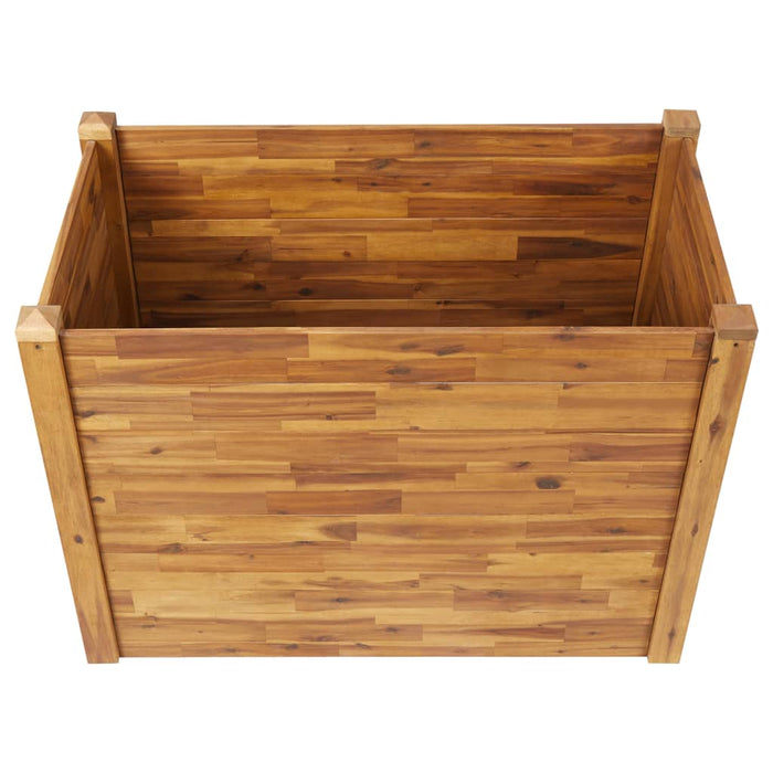 Vaso Rialzato da Giardino 110x60x84 cm Legno Massello d'Acacia