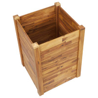 Vaso Rialzato da Giardino 60x60x44 cm in Legno Massello d'Acacia