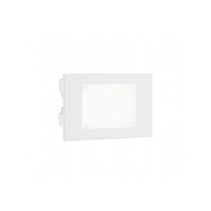 Segnapasso Aperto Da Esterno Moderno Spina Alluminio E Vetro Bianco Led 3W 4000K