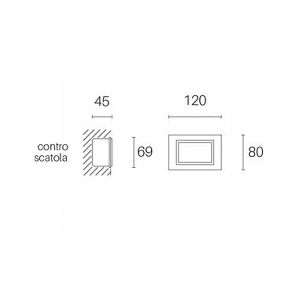 Segnapasso Aperto Da Esterno Moderno Spina Alluminio E Vetro Bianco Led 3W 4000K