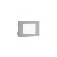 Segnapasso Aperto Da Esterno Moderno Spina Color Alluminio E Vetro Led 3W 4000K