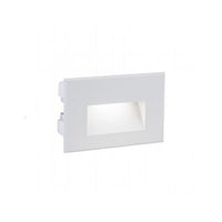 Segnapasso Liscio Da Esterno Moderno Spina Alluminio E Vetro Bianco Led 3W 4000K