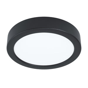 Plafoniera Moderna Fueva 5 Acciaio Nero Led Integrato 11W 4000K Ip20