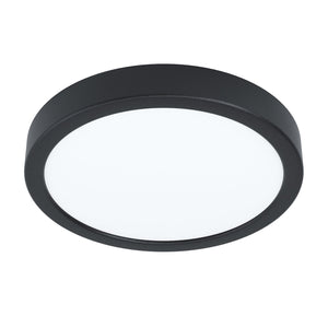 Plafoniera Moderna Fueva 5 Acciaio Nero Led Integrato 17W 4000K Ip20