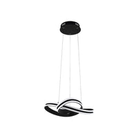 Lampadario Moderno Corredera Led Acciaio Nero