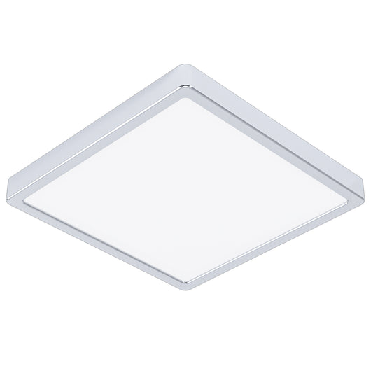 Plafoniera Moderna Fueva 5 In Acciaio Cromo Led Integrato 20,5W 3000K Ip44