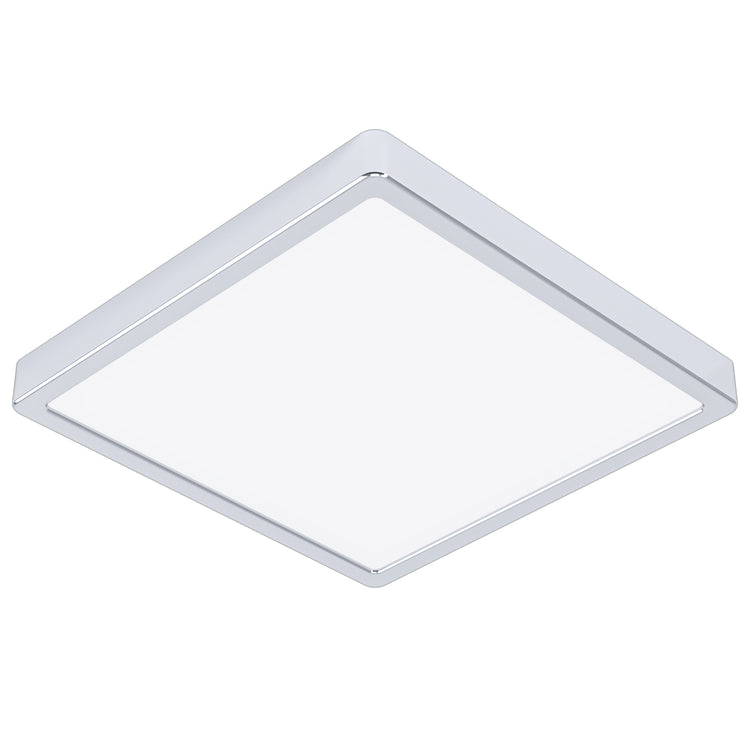 Plafoniera Moderna Fueva 5 In Acciaio Cromo Led Integrato 20,5W 3000K Ip44