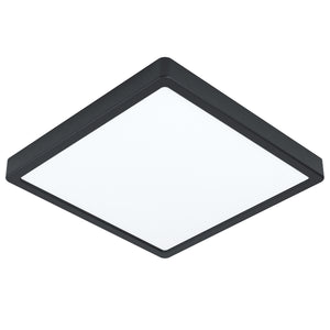 Plafoniera Moderna Fueva 5 In Acciaio Nero Led Integrato 20,5W 3000K Ip44