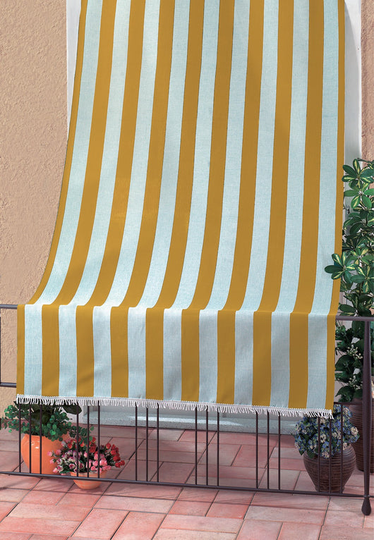 tenda da sole mod. rio cm.140x250 bianco/giallo 99390