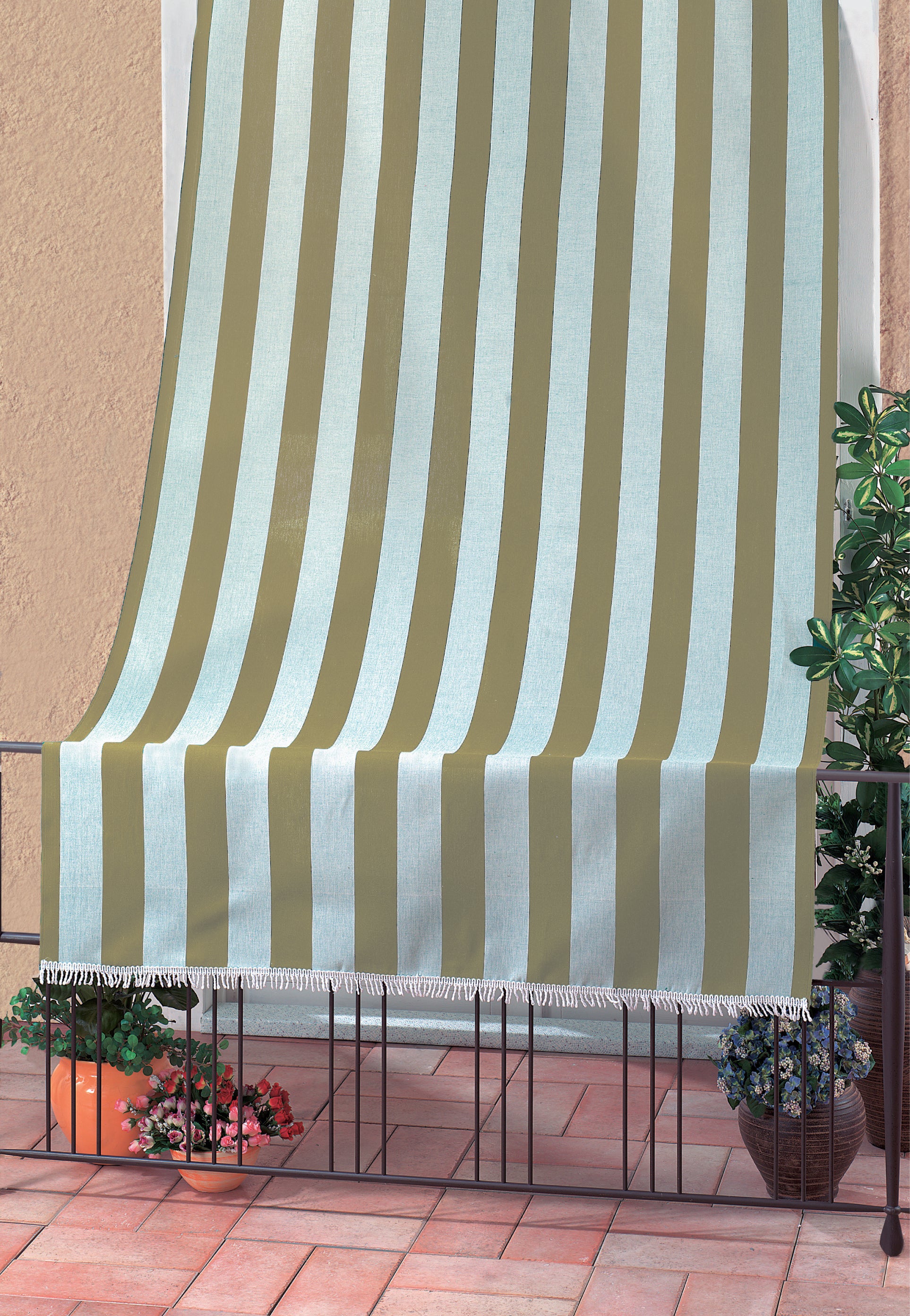 TENDA DA SOLE MOD. RIO CM.140X300 BIANCO/BEIG  PZ 1,0