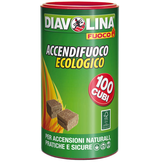 6pz diavolina accendifuoco ecologico 100 cubetti 15317 cod:ferx.99396