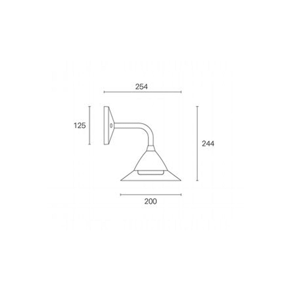 Applique Esterno Moderna Petunia Alluminio E Termoplastica Bianco Led 20W 4000K