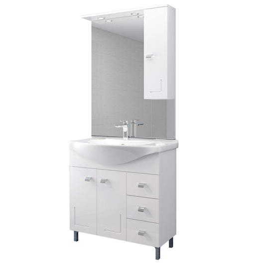 mobile bagno bianco eva cm.85 completo 99438