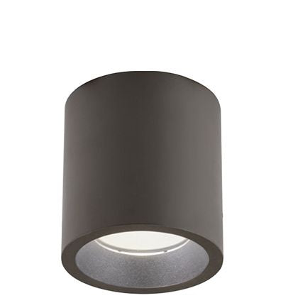 Show - Plafoniera Cilindrica Da Soffitto A  Led 12W A Luce Fredda Colore Corten