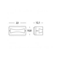 Applique Da Esterno Moderna Tibet Alluminio E Termoplastica Caffè Led 10W 4000K