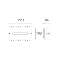 Applique Da Esterno Moderna Post Alluminio E Termoplastica Grigio Led 10W 4000K