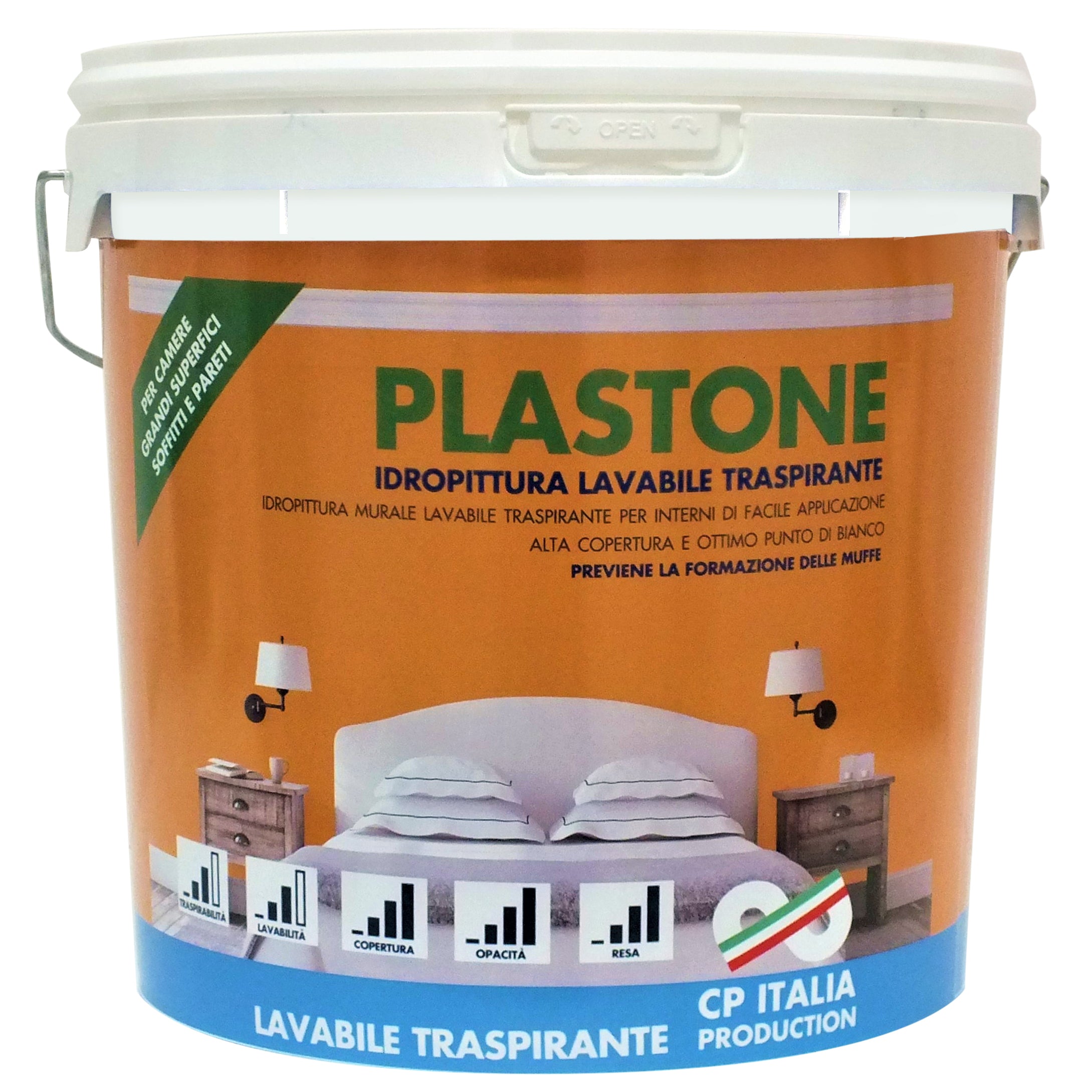 IDROPITTURA LAVABILE PLASTONE DA LT.14  PZ 1,0