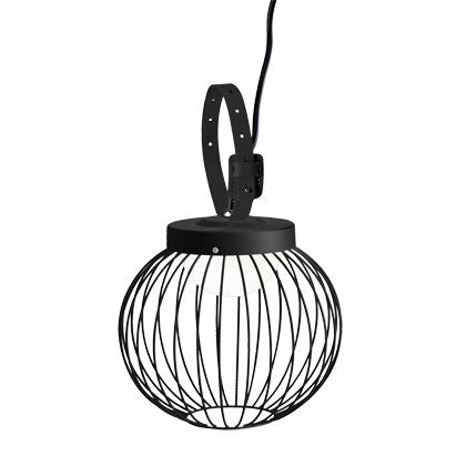 Cage - Lampada Led Portatile 20W Con Cinturino In Pelle A Luce Fredda Colore Nero