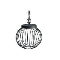 Cage - Lampada Led 20W A Sospensione Con Catena A Luce Fredda Colore Nero