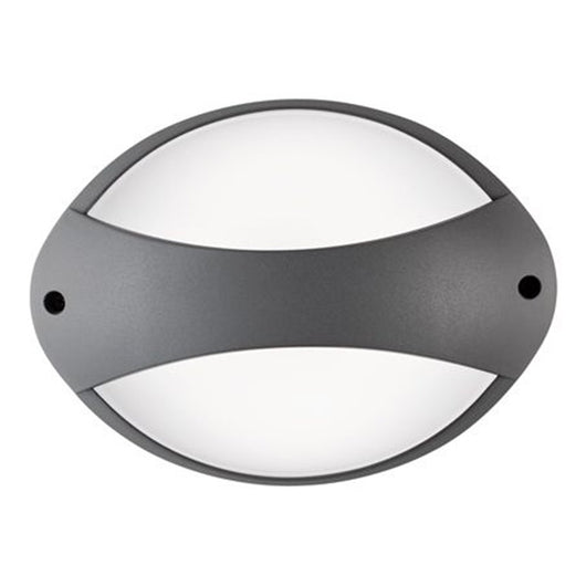 Applique Fascia Contemporanea Coconut Alluminio Grafite 1 Luce Led 7W 4000K