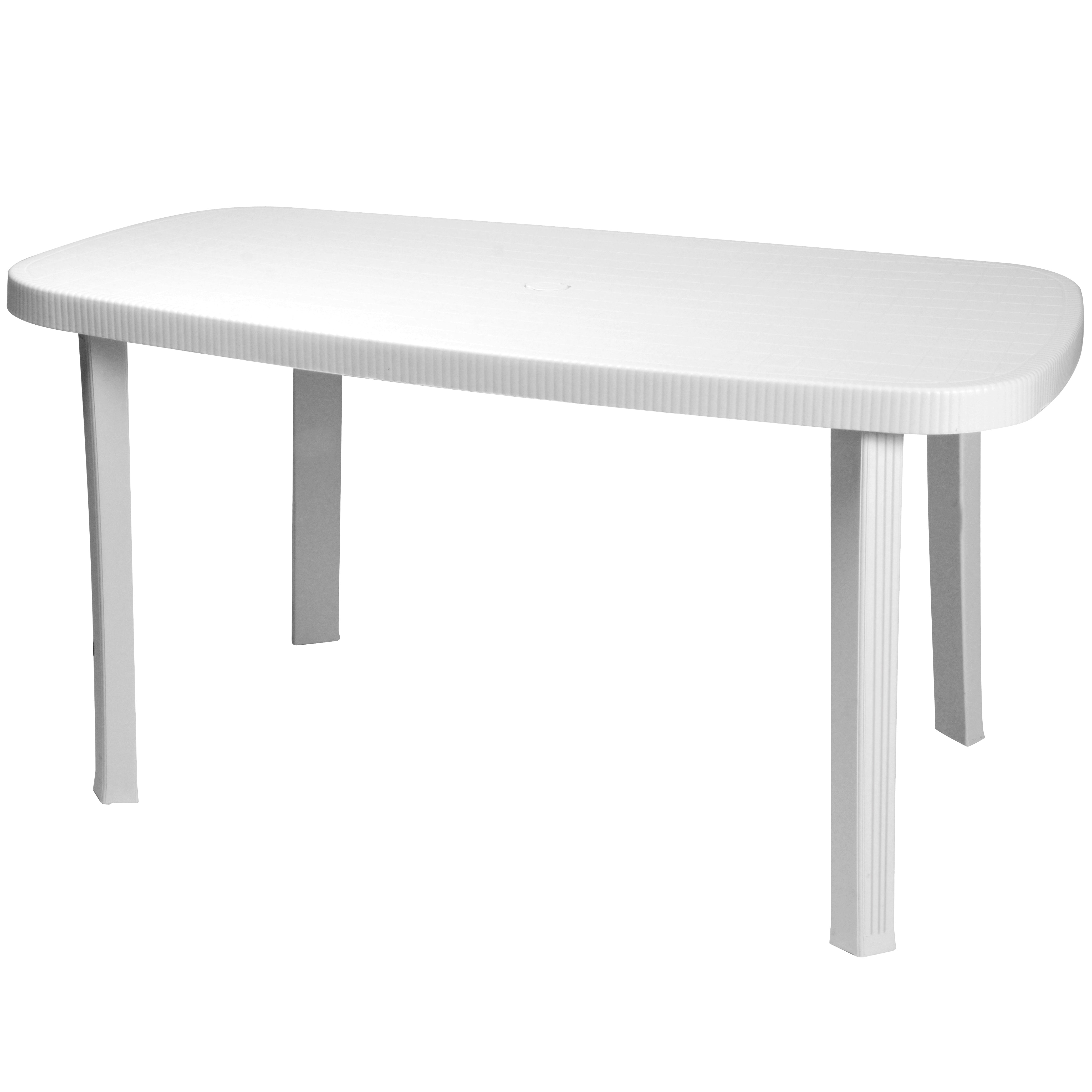 TAVOLO GARDEN OTELLO CM.136x82x72h BIANCO  PZ 1,0