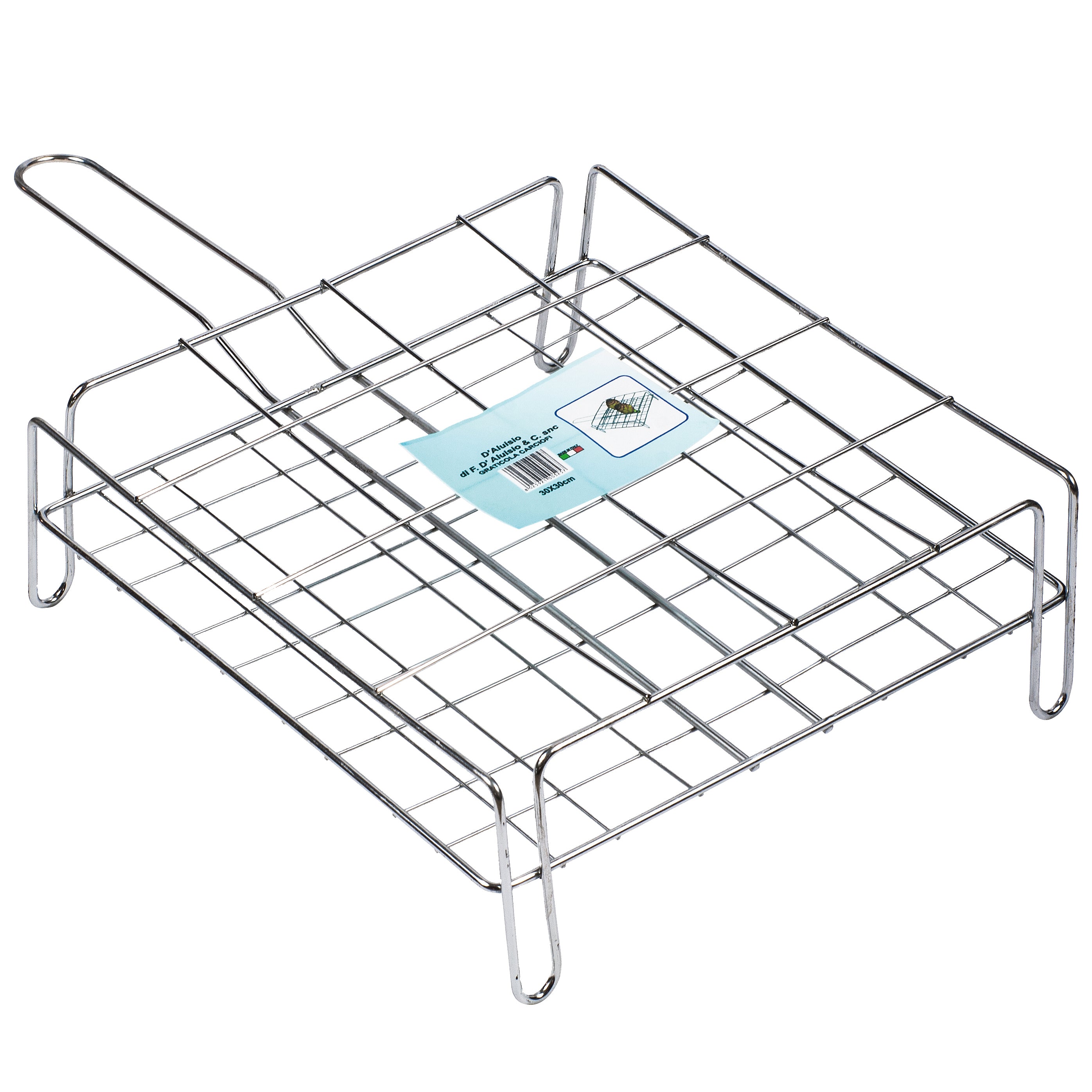 GRATICOLA CROMATA PER CARCIOFI CM. 30X30  PZ 1 