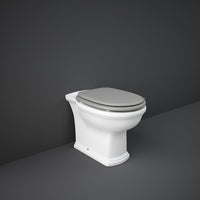 Vaso WC a Pavimento Rak Washington con Scarico a Pavimento Sedile con Coperchio Rak Washington Originale