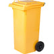 pattumiera 120 l con ruote giallo mp 9977