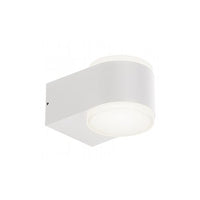 Applique Da Esterno Moderna Ring Alluminio E Termoplastica Bianco Led 4+4W 4000K