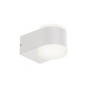 Applique Da Esterno Moderna Ring Alluminio E Termoplastica Bianco Led 4+4W 4000K