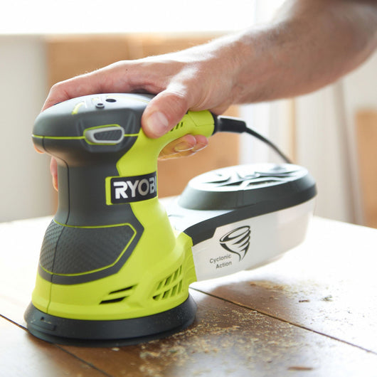 Ros300A-Levigatrice Rotorbitale Con Potente Motore 300W Ed Azione Ciclonica-Ryobi