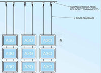 Vetrina ALL INCLUSIVE LED 9 tasche bifacciali A3 orizzontale