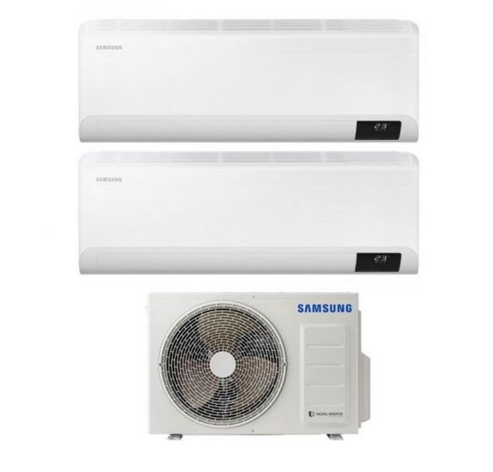 Climatizzatore Condizionatore Dual Split Inverter Samsung Serie CEBU 9000+12000 btu con AJ040TXJ2KG/EU A+++ Wi-Fi 9+12 - NOVITA'