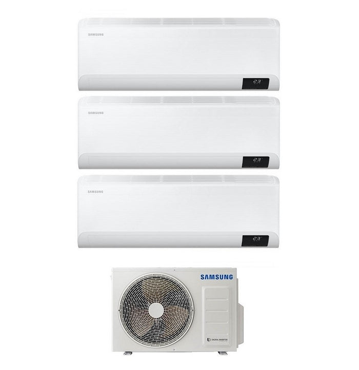 Climatizzatore Condizionatore Trial Split Inverter Samsung Serie Windfree Avant 9000+12000+12000 btu con AJ068TXJ3KG A++ Wi-Fi 9+12+12 R-32 - NOVITA'